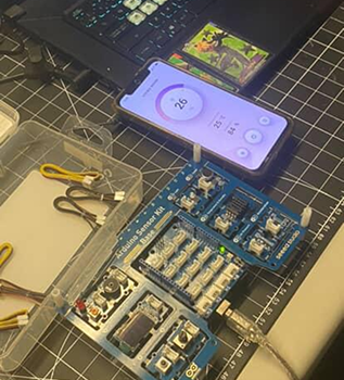Finally, I was able to get both the Arduino and Protopie connected, and I was able to see the data from the sensors being picked up in Protopie on my phone